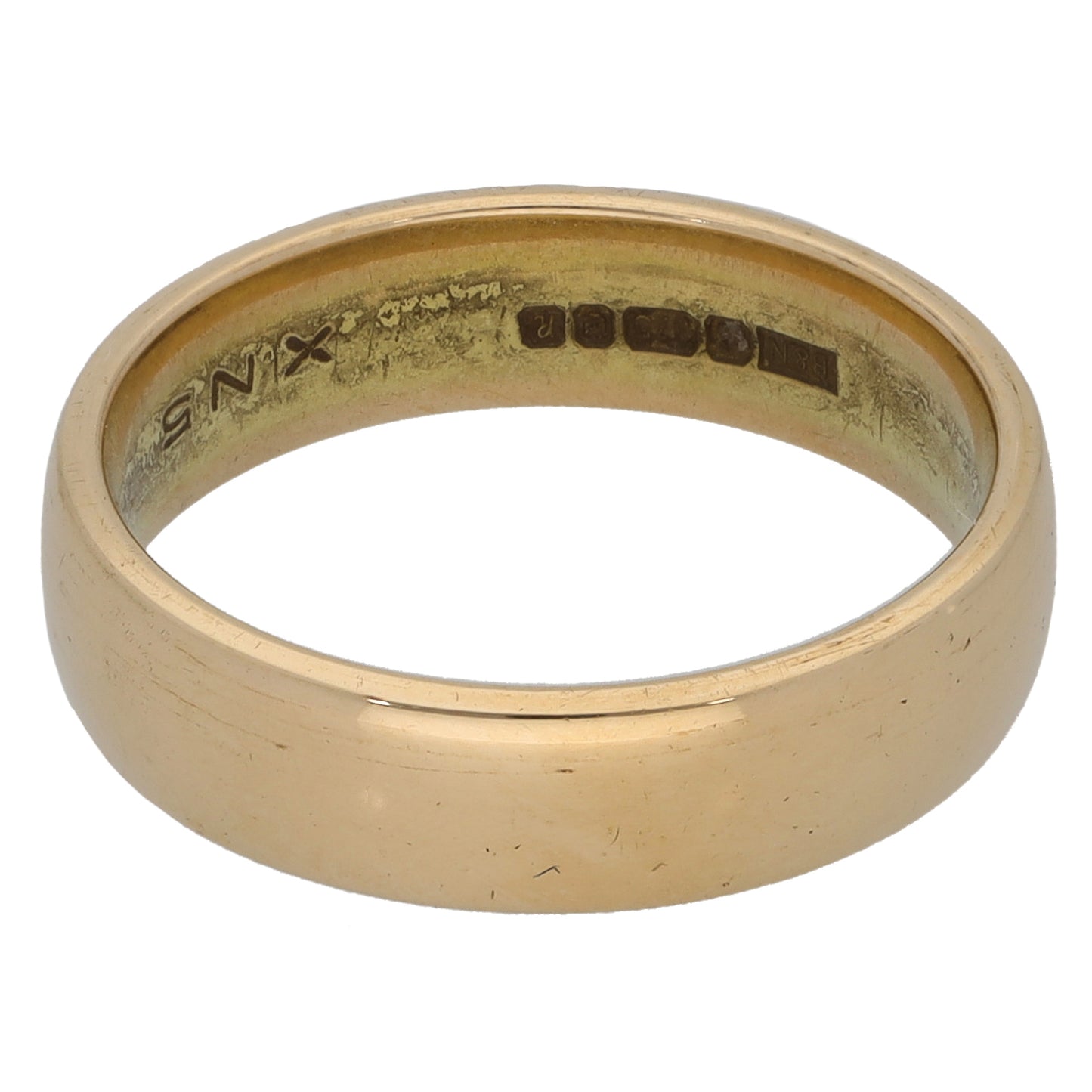 9ct Gold Plain Wedding Ring Size L