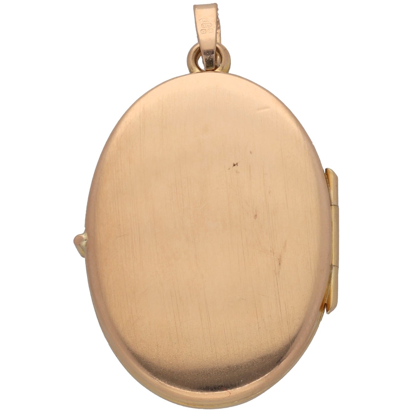 9ct Gold Patterned Locket Pendant