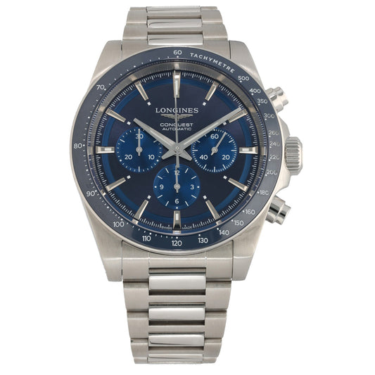 Longines Conquest Chronograph L3.835.4 42mm Stainless Steel Watch