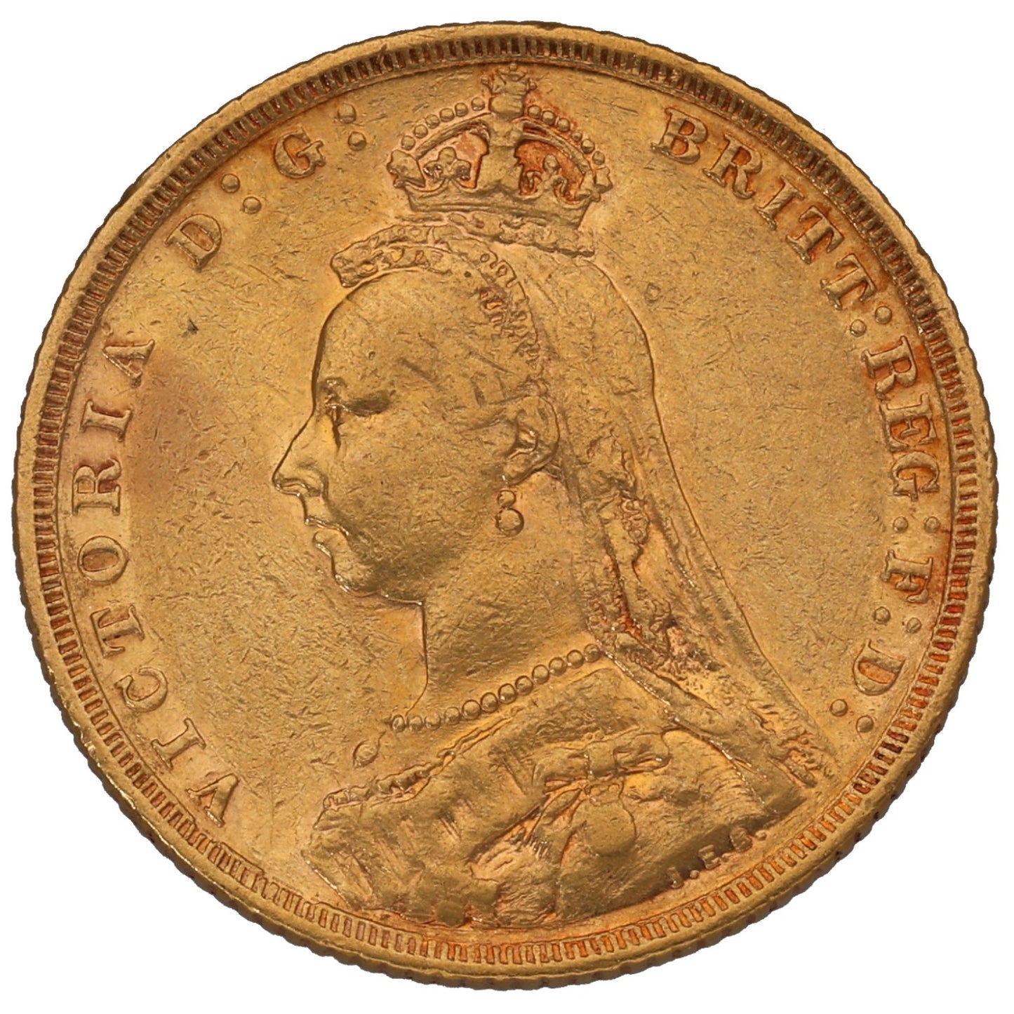 22ct Gold Queen Victoria Full Sovereign Coin 1888