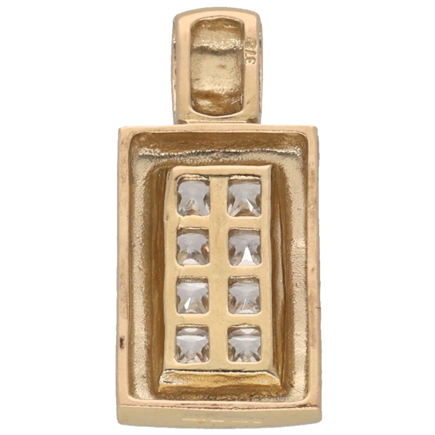 9ct Gold Cubic Zirconia Dress/Cocktail Pendant