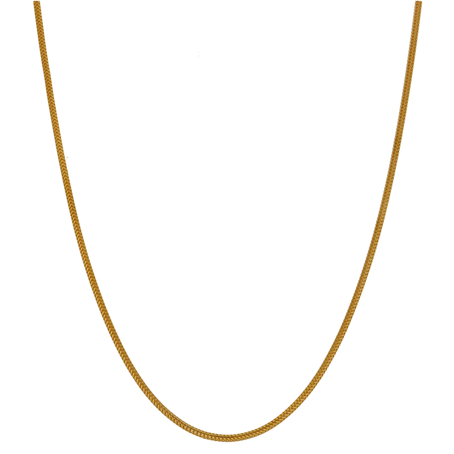 22ct Gold Foxtail Chain 18"