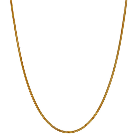 22ct Gold Foxtail Chain 18"