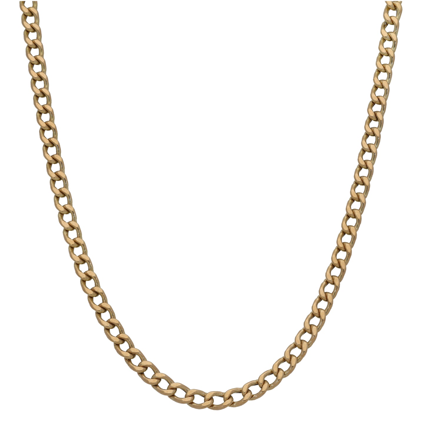 9ct Gold Curb Chain 18"