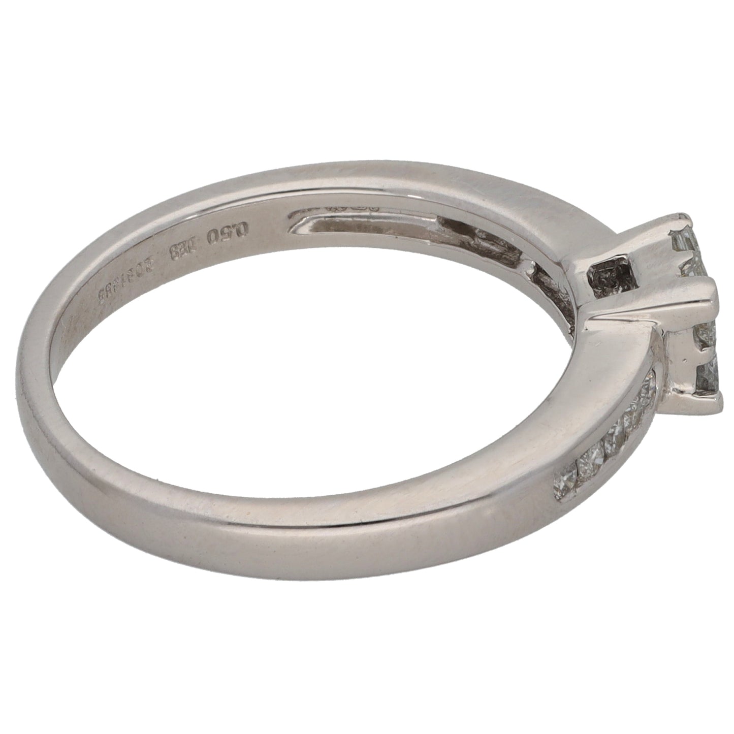 18ct White Gold 0.50ct Diamond Dress/Cocktail Ring Size P