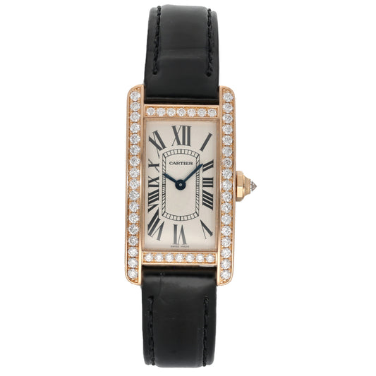 Cartier Tank Americaine WB707931 19mm Rose Gold Watch