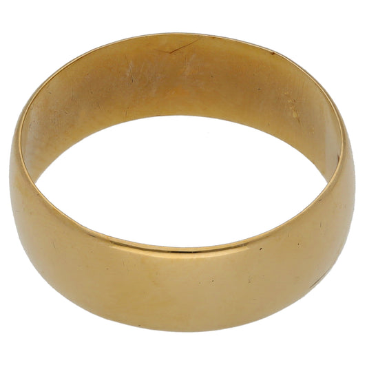 9ct Gold Plain Wedding Ring Size U