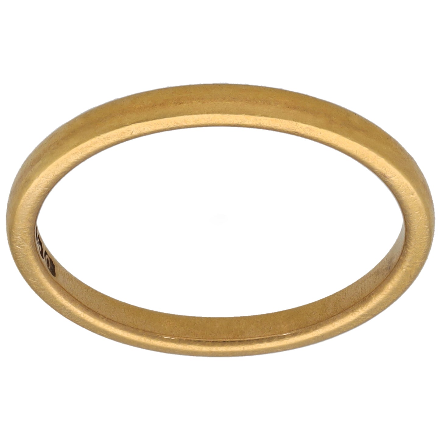 22ct Gold Plain Wedding Ring Size O