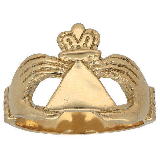18ct Gold Claddagh Ring Size U