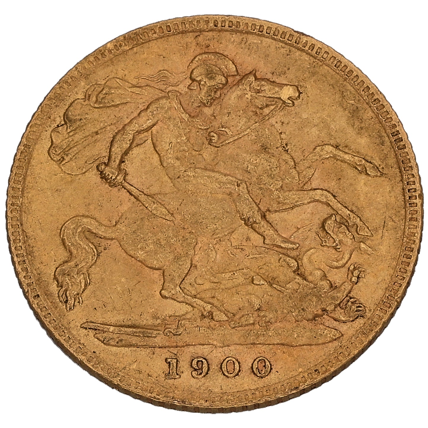 22ct Gold Queen Victoria Half Sovereign Coin 1900