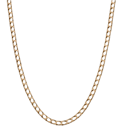 9ct Gold Curb Chain 20"