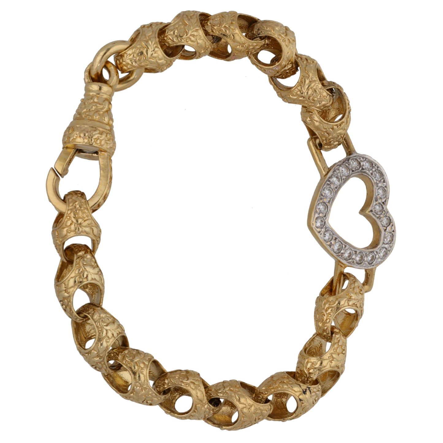 9ct Gold Cubic Zirconia Alternative Bracelet