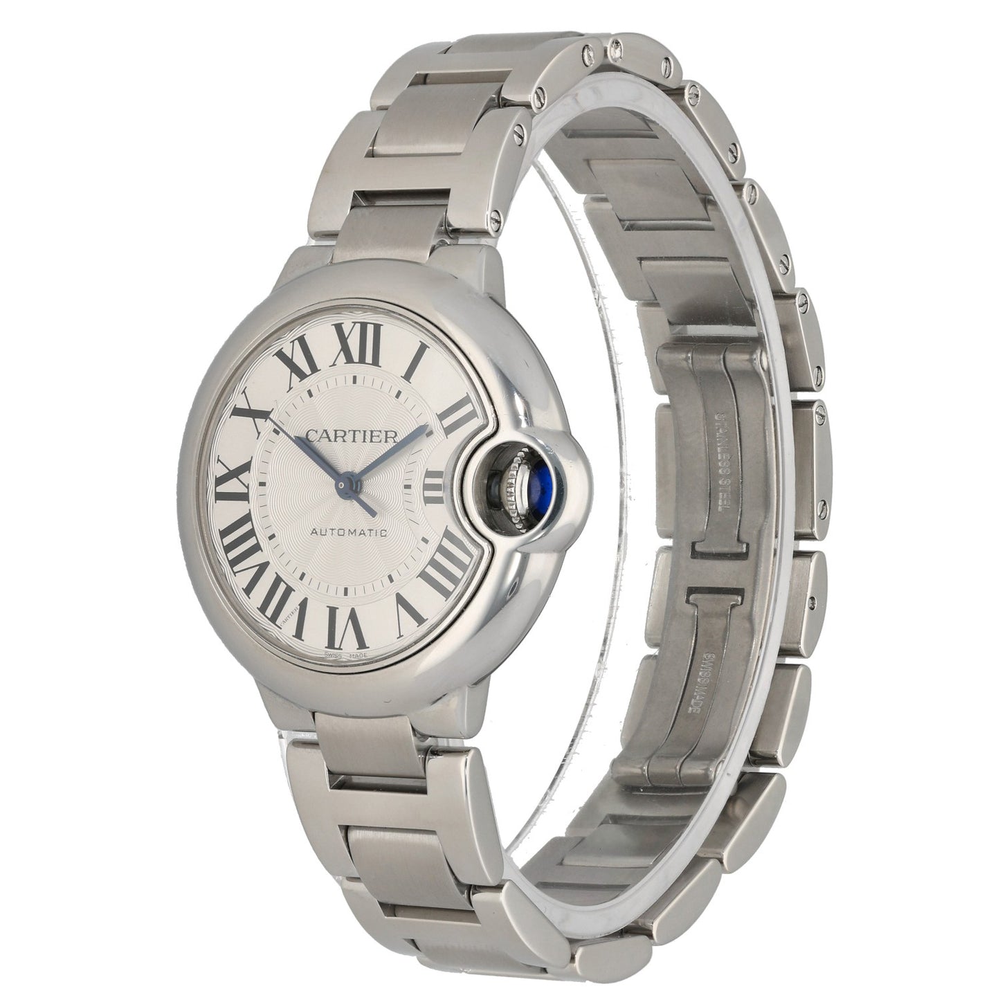 Cartier Ballon Bleu W6920071 33mm Stainless Steel Watch