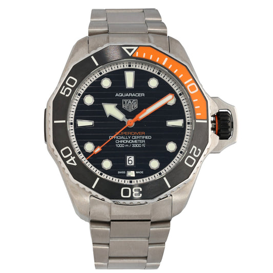 Tag Heuer Aquaracer 1000 Superdiver WBP5A8A 45mm Titanium Watch