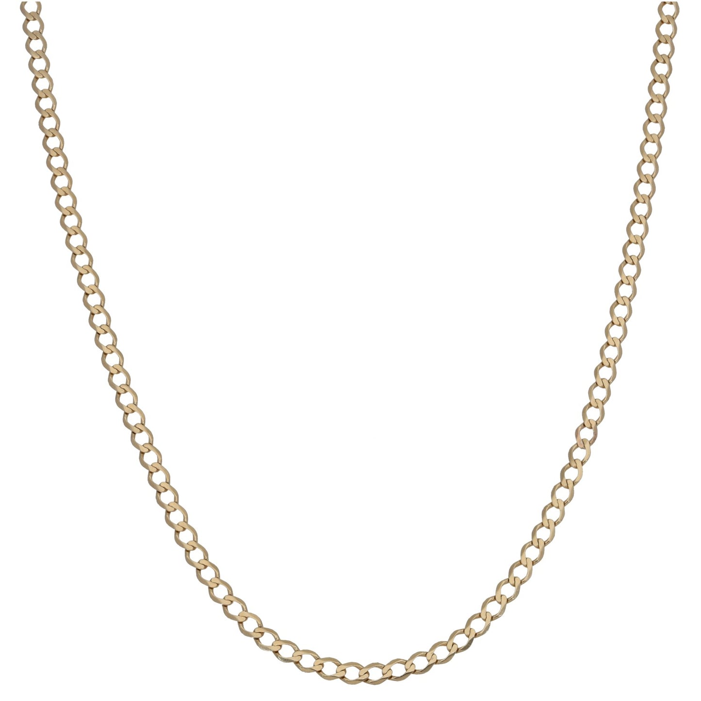 9ct Gold Curb Chain 16"