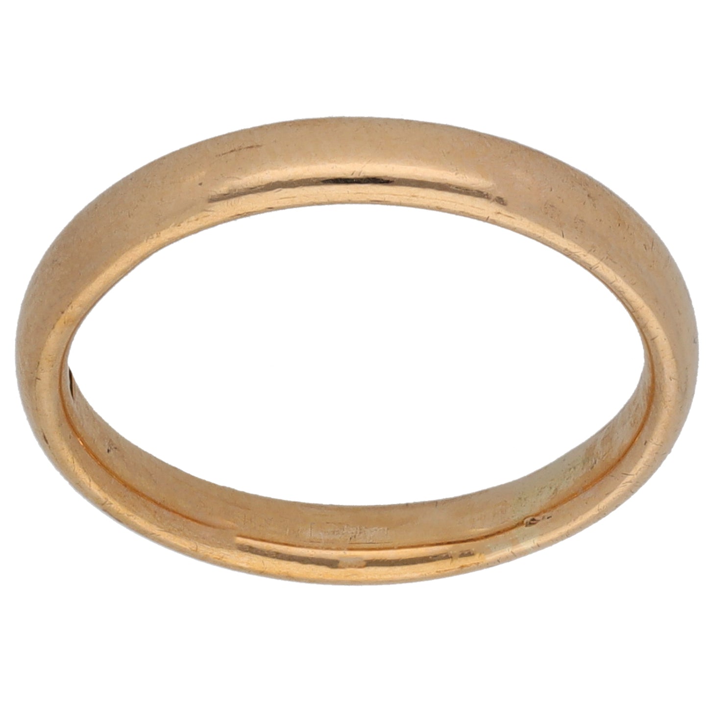 9ct Gold Plain Wedding Ring Size M