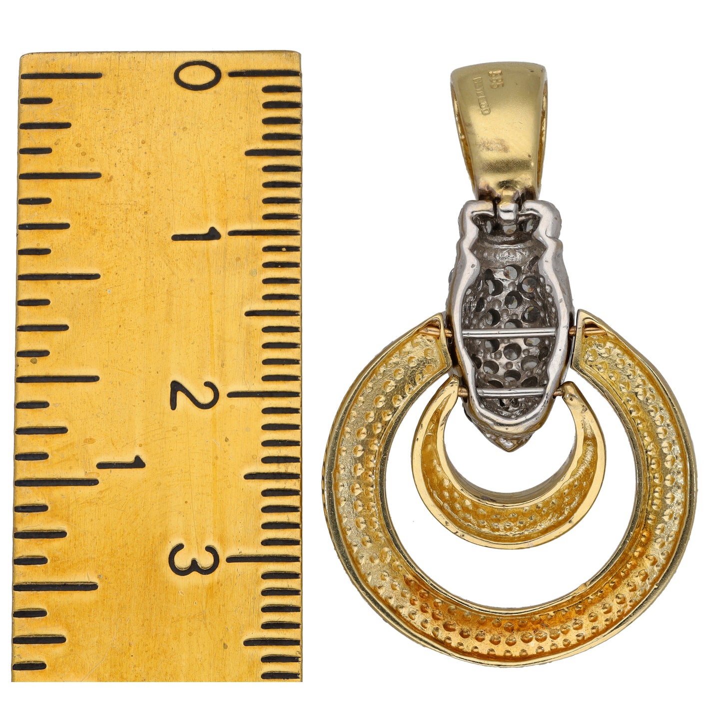 14ct Gold Imitation Gems Alternative Pendant