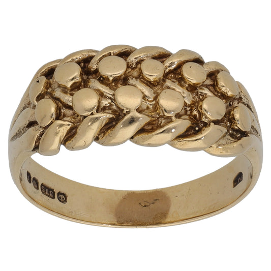 9ct Gold Keeper Ring Size N