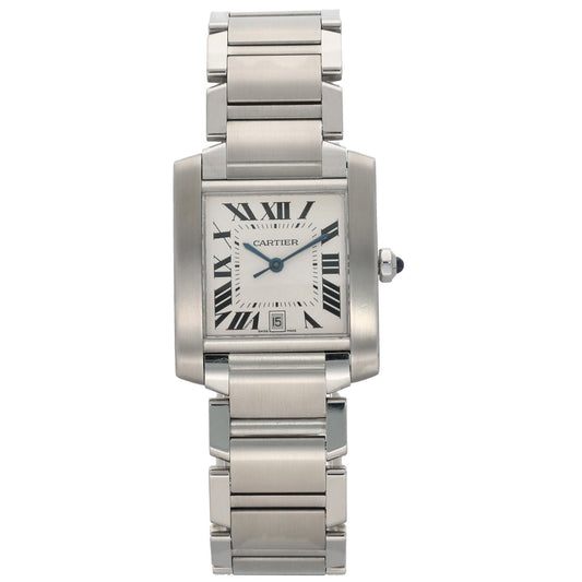 Cartier Tank Francaise W51002Q3 28mm Stainless Steel Watch