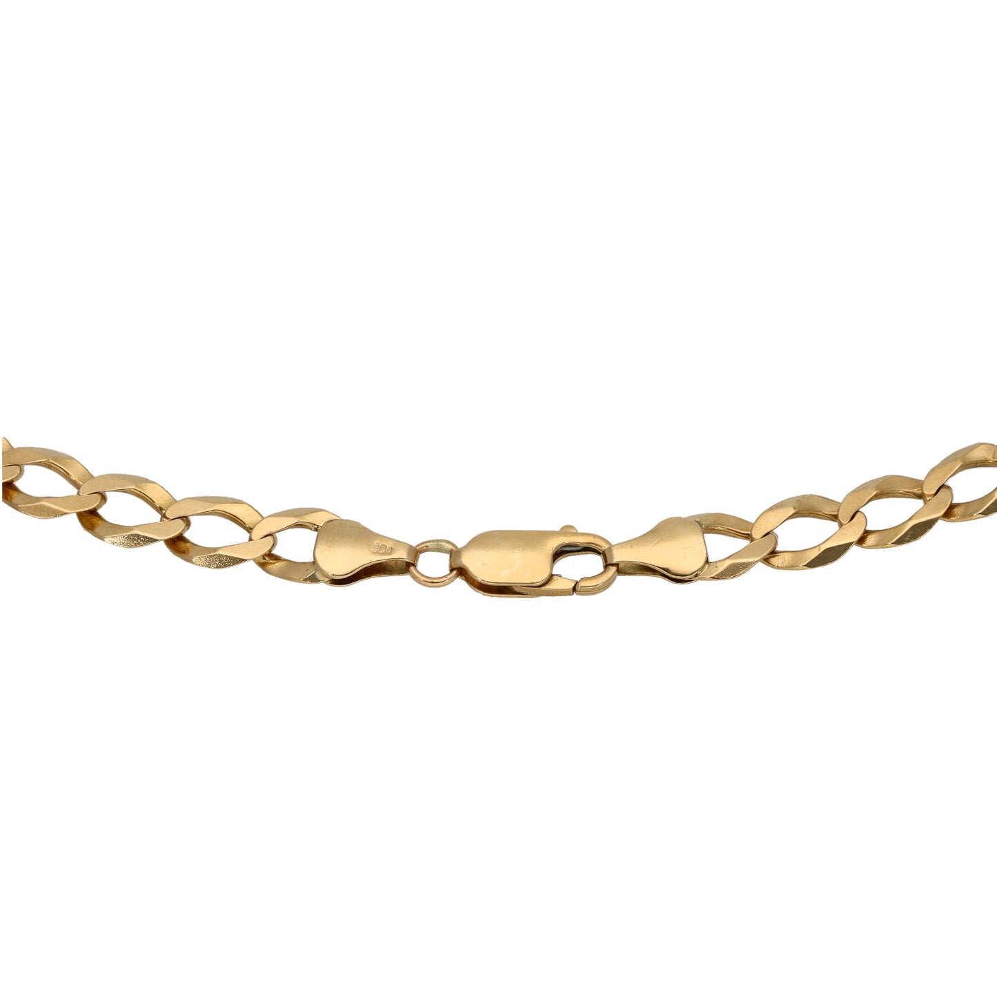 9ct Gold Curb Chain 26"