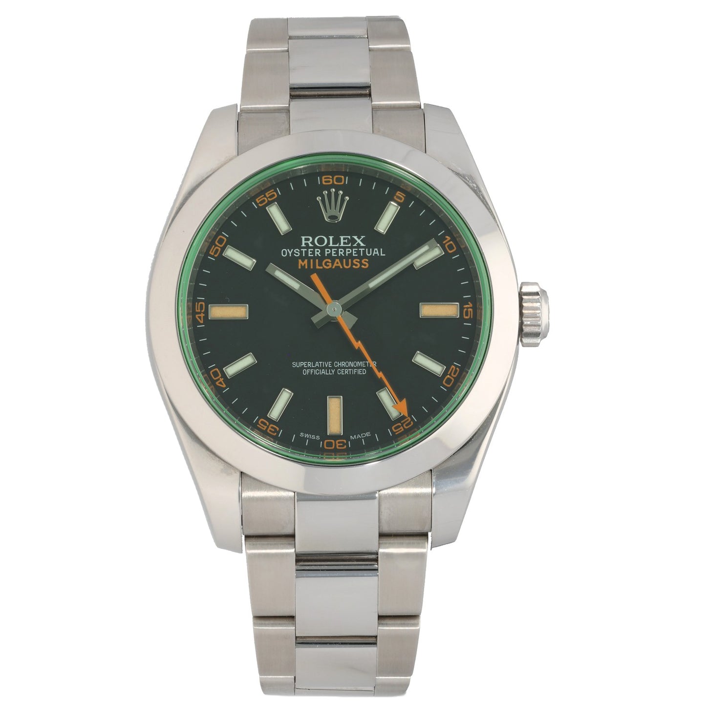 Rolex Milgauss 116400GV 40mm Stainless Steel Watch