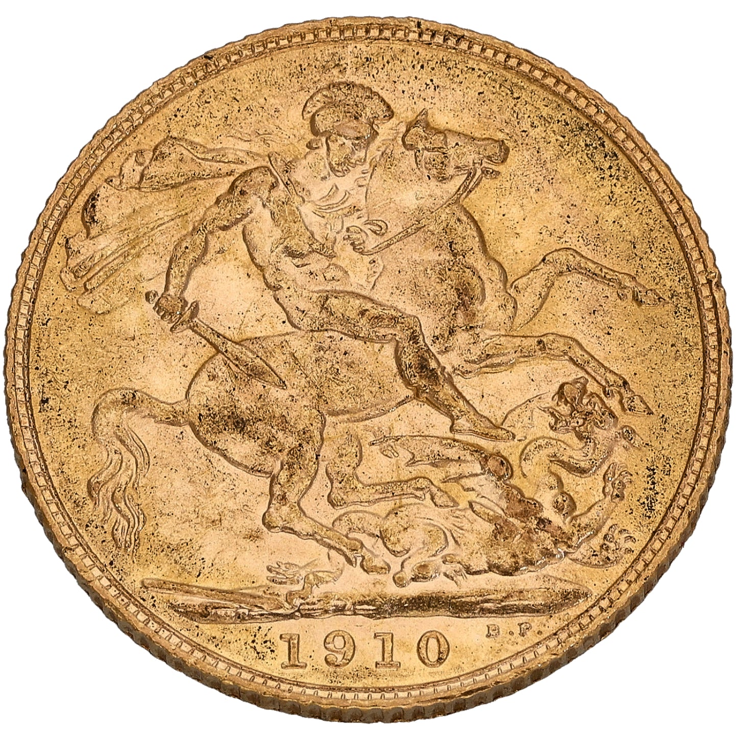 22ct Gold King Edward VII Full Sovereign Coin 1910