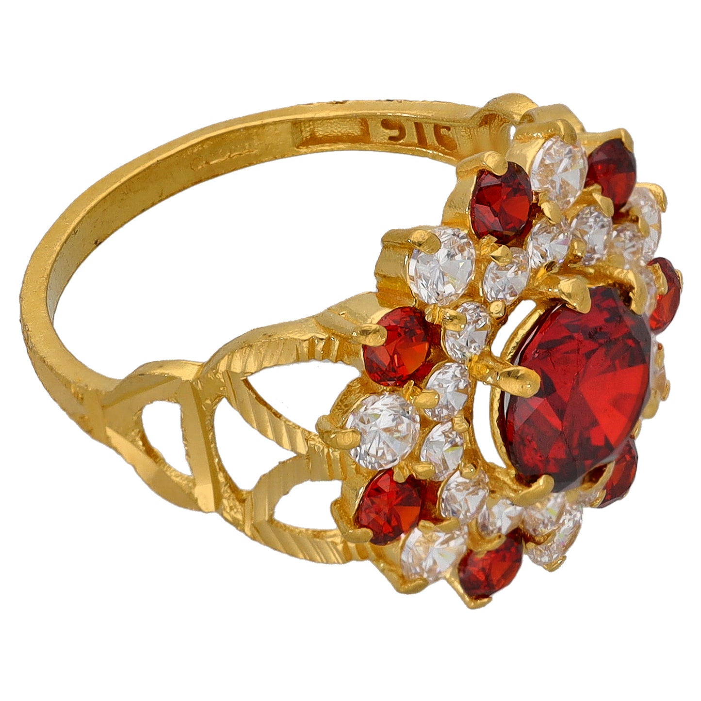 22ct Gold Imitation Dress/Cocktail Ring Size M