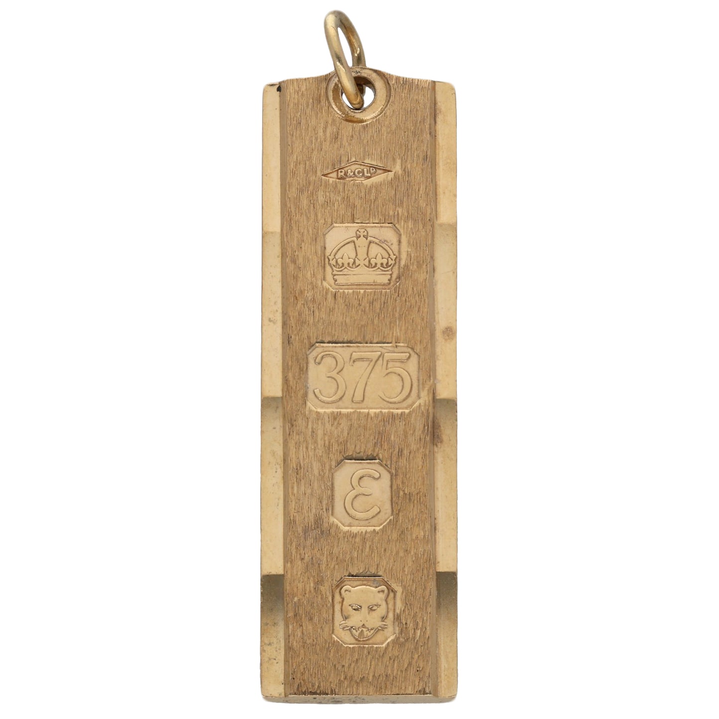 9ct Gold Ingot Pendant