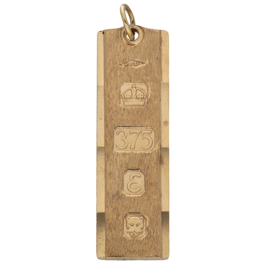 9ct Gold Ingot Pendant