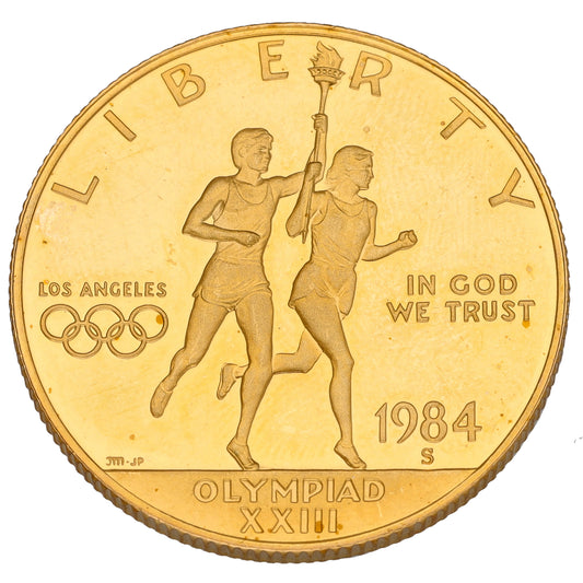 22ct Gold USA Los Angeles Olympics 10 Dollars Coin 1984