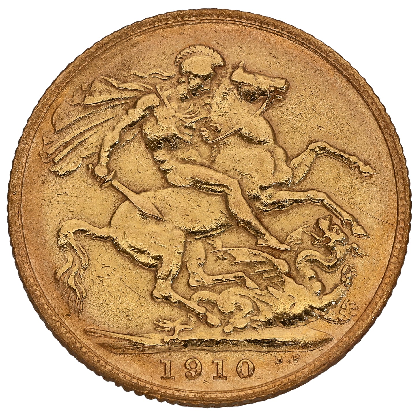 22ct Gold King Edward VII Full Sovereign Coin 1910