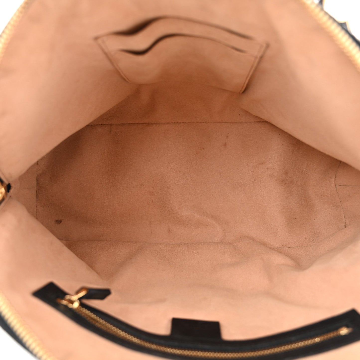 Gucci Ophidia Medium Top Handle Suede Bag - Black
