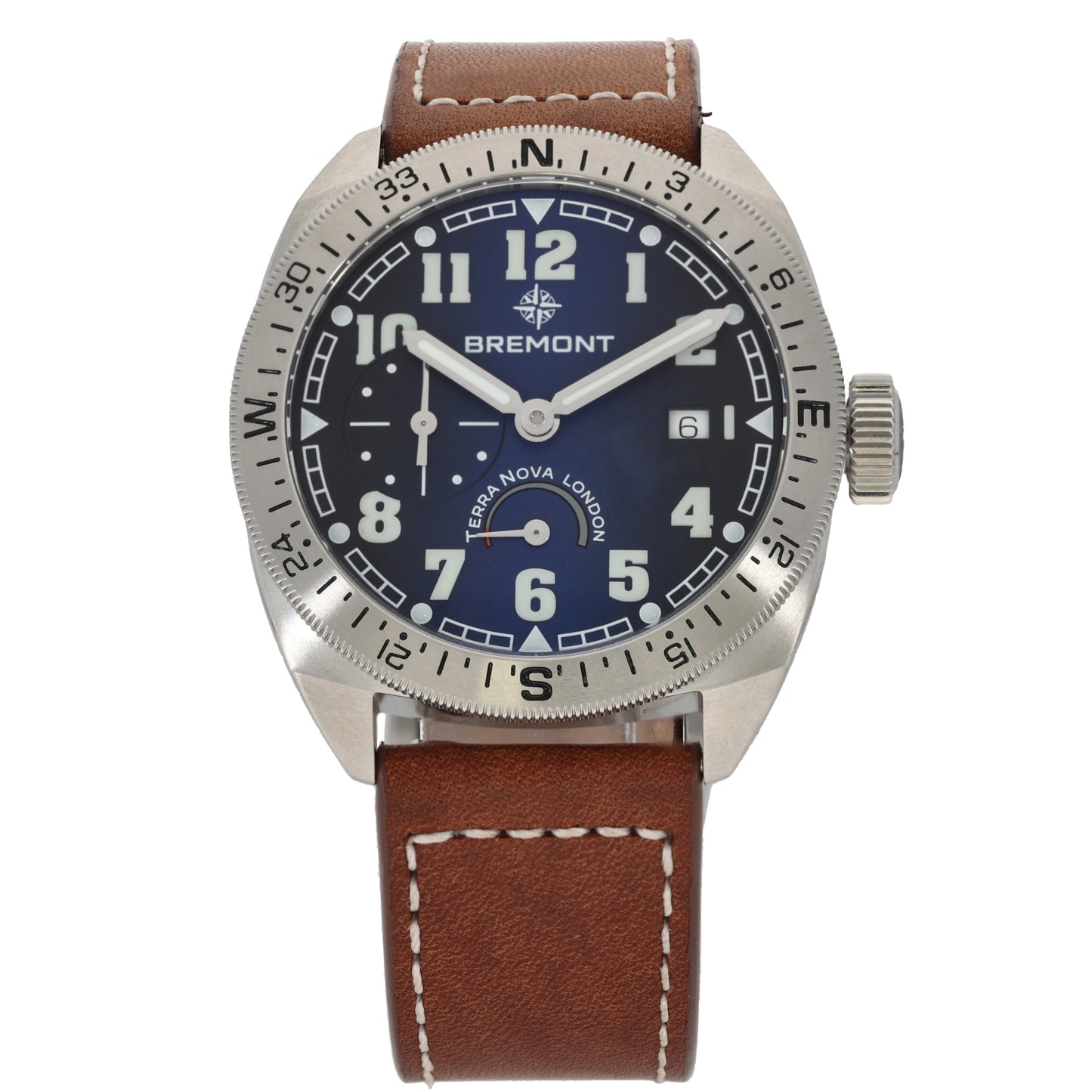 Bremont Terra Nova TN40-PWR-SS-BL-L-S 40mm Stainless Steel Watch