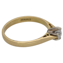 Load image into Gallery viewer, 18ct Gold 0.25ct Diamond Solitaire Ring Size L
