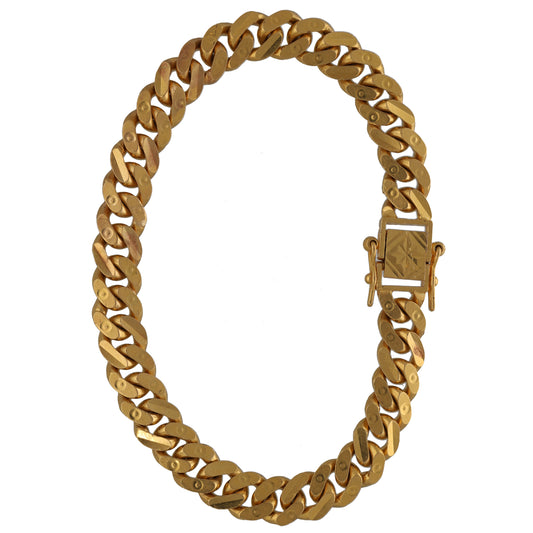 22ct Gold Curb Bracelet