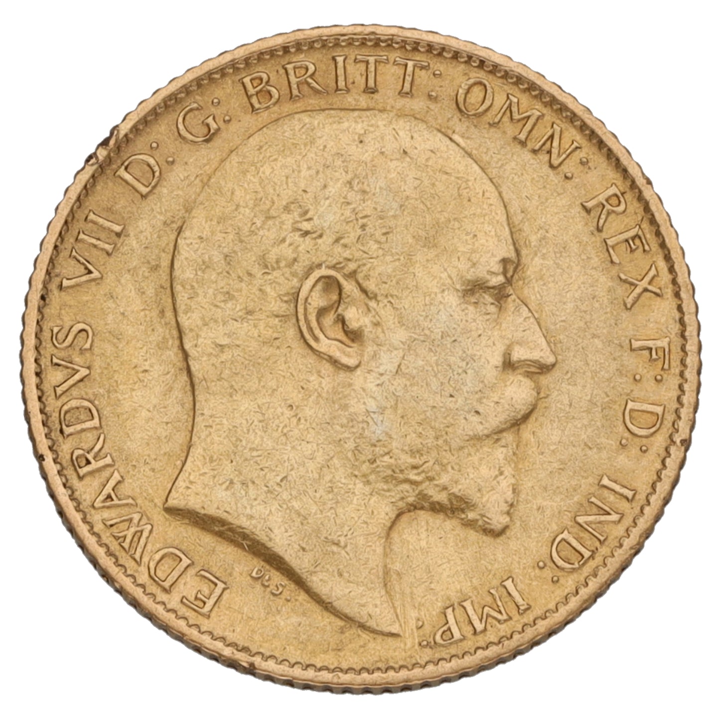 22ct Gold King Edward VII Half Sovereign Coin 1906