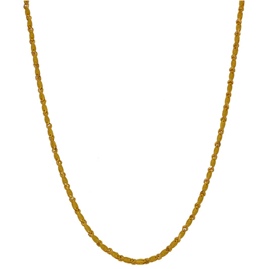 22ct Gold Fish Chain 18"