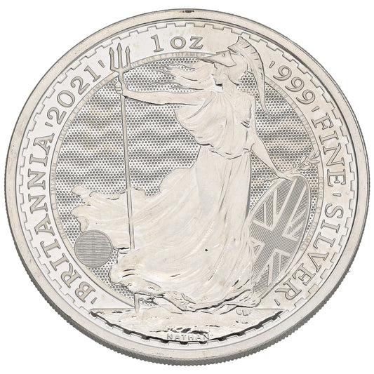 Fine Silver Queen Elizabeth II 1 OZ Britannia Coin 2021
