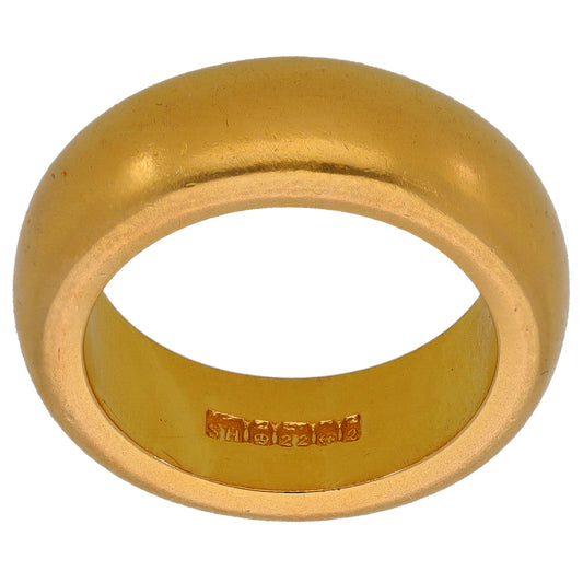 22ct Gold Plain Wedding Ring Size L