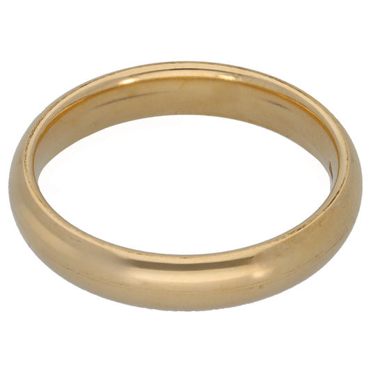 9ct Gold Plain Wedding Ring Size R