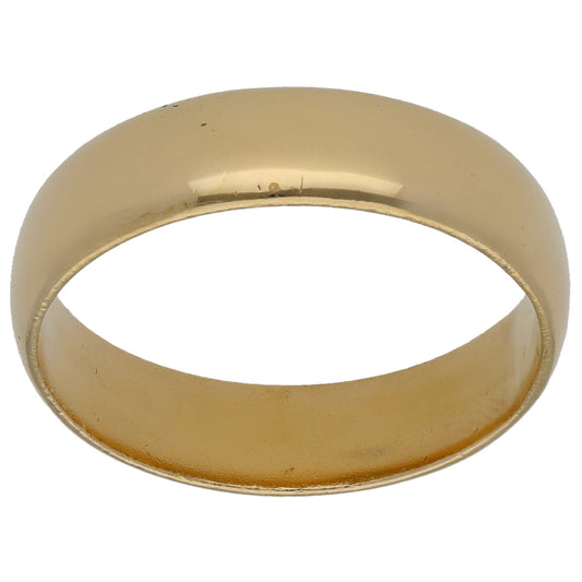 9ct Gold Plain Wedding Ring Size Y