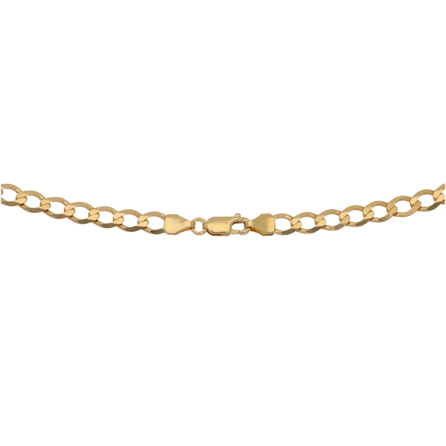 New 9ct Gold Curb Chain 24"