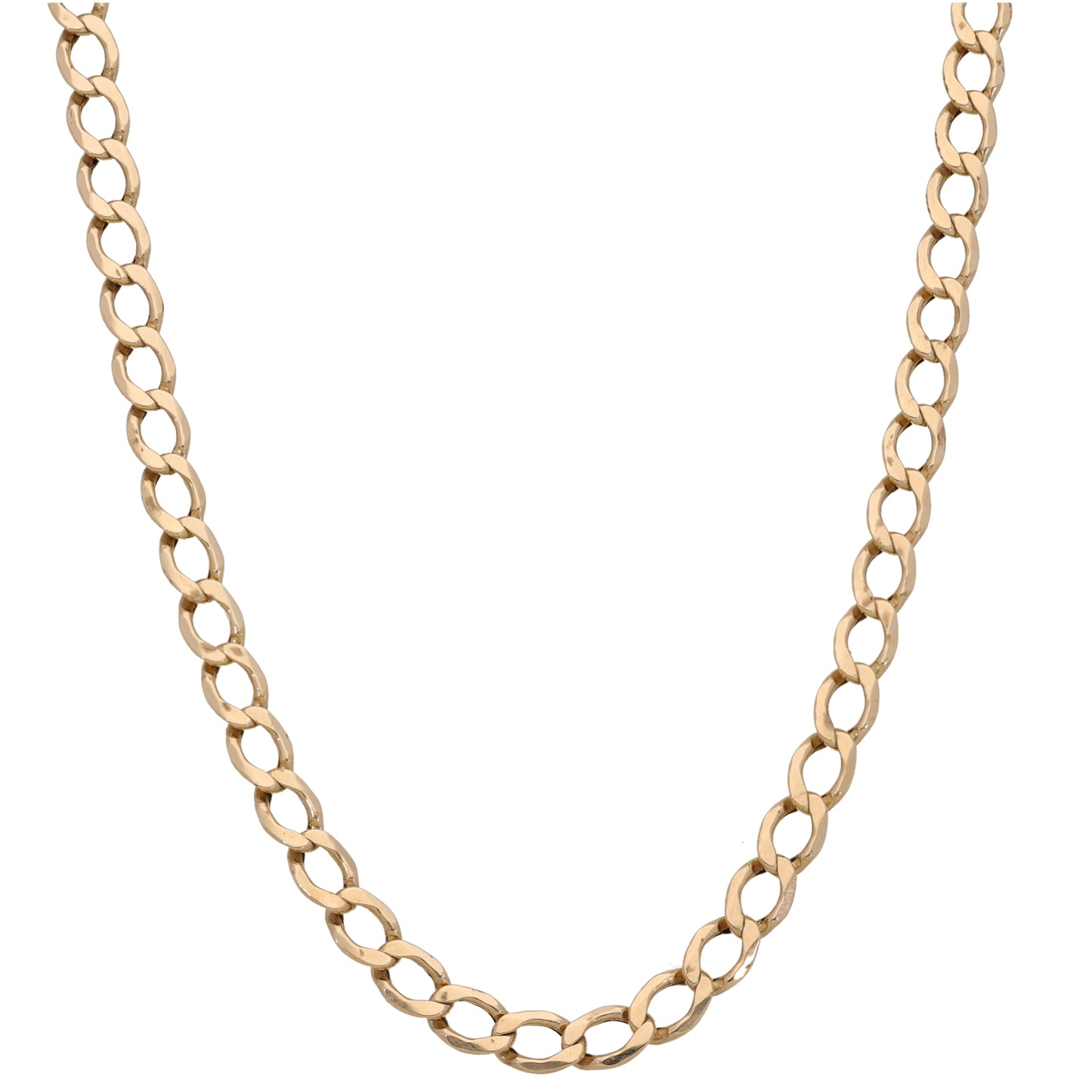 9ct Gold Curb Chain 24"