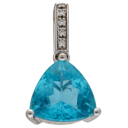 18ct White Gold 0.05ct Diamond Dress/Cocktail Pendant