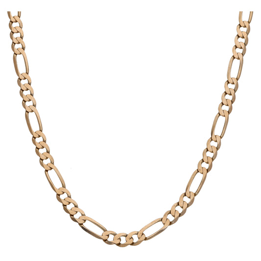 9ct Gold Figaro Chain 20"