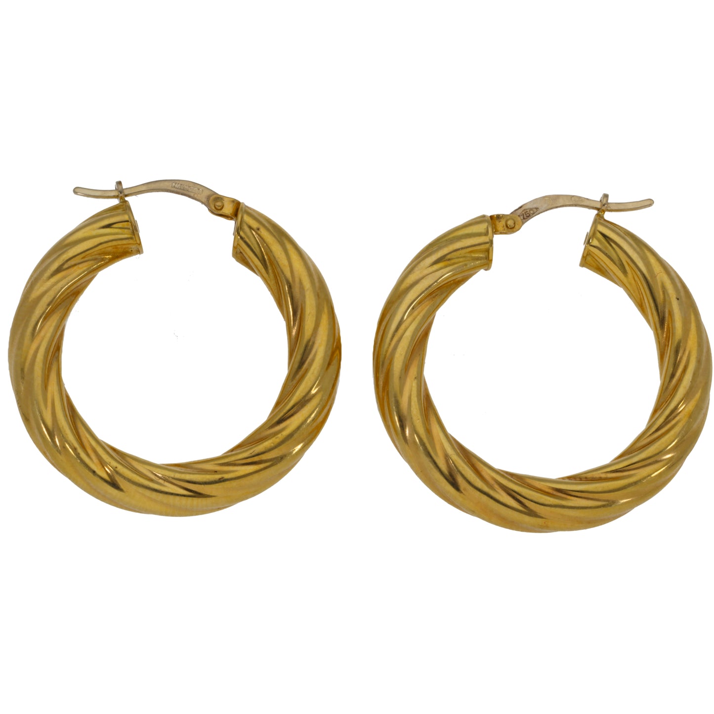 18ct Gold Hoop Earrings
