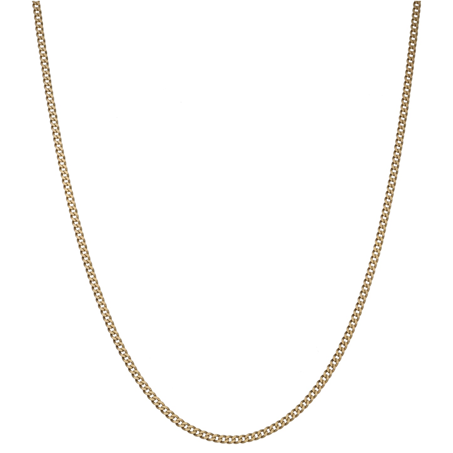 9ct Gold Curb Chain 20"