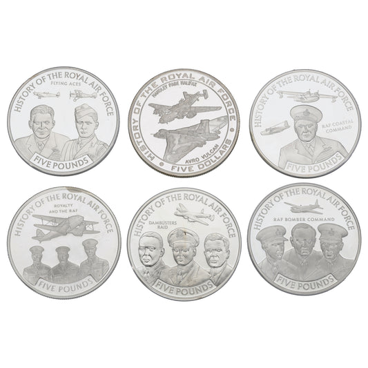 Silver History Of The Royal Air Force Coin Collection 2008
