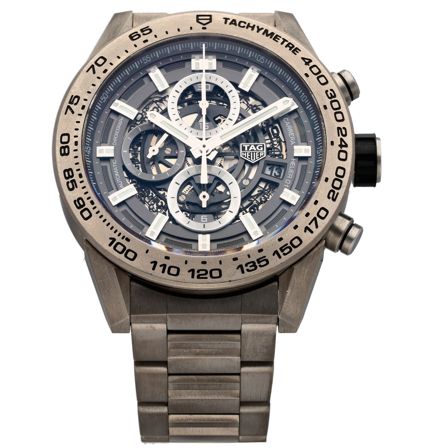 Tag Heuer Carrera CAR2A8A 45mm Titanium Watch