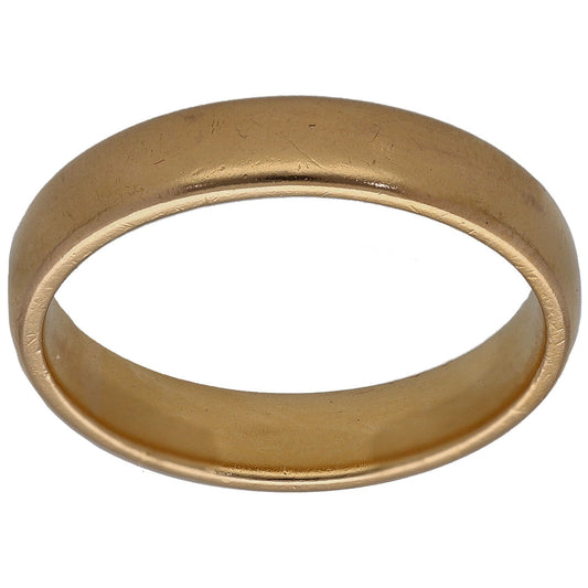 22ct Gold Plain Wedding Ring Size L